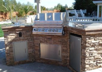 countertop barbecue installation